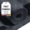 FabricLA Craft Felt Fabric - 72" Inch Wide & 1.6mm Thick Non-Stiff Felt Fabric by The Yard - Use This Soft Felt Roll for Crafts - Felt Material Pack - Charcoal Felt, 8 Continuous Yards